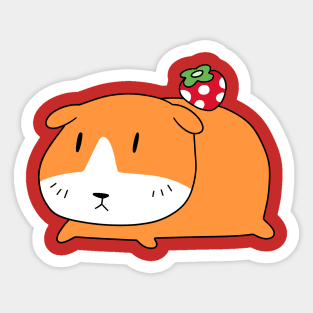 Strawberry Guinea Pig Sticker